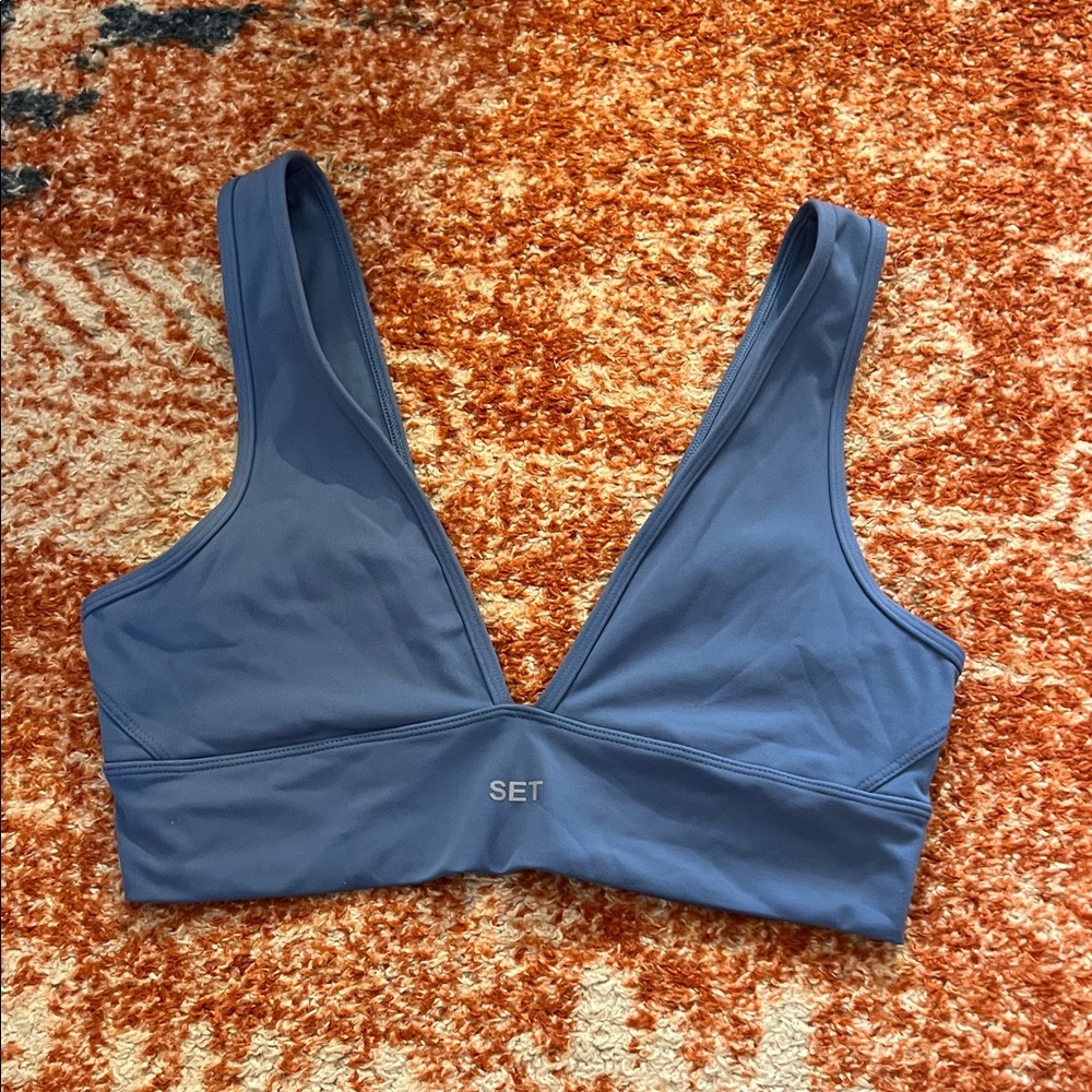 Set Active Blue Sports Bra